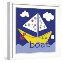 Yellow Boat-Erin Clark-Framed Premium Giclee Print