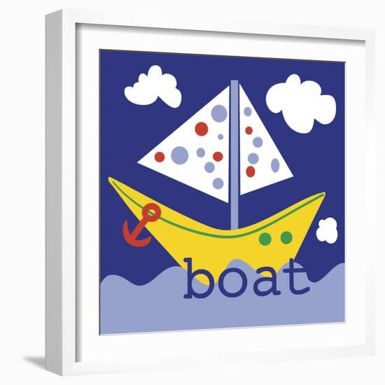 Yellow Boat-Erin Clark-Framed Premium Giclee Print