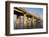 Yellow Bridge in Downtown Pittsburgh-benkrut-Framed Photographic Print