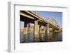 Yellow Bridge in Downtown Pittsburgh-benkrut-Framed Photographic Print