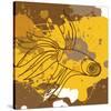 Yellow-Brown Fish-Irena Orlov-Stretched Canvas