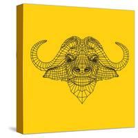 Yellow Buffalo Mesh-NaxArt-Stretched Canvas