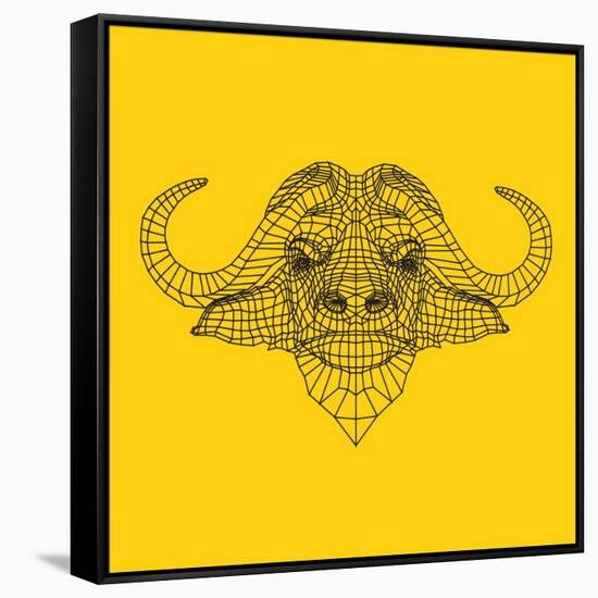 Yellow Buffalo Mesh-NaxArt-Framed Stretched Canvas