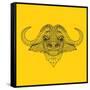 Yellow Buffalo Mesh-NaxArt-Framed Stretched Canvas