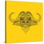 Yellow Buffalo Mesh-NaxArt-Stretched Canvas