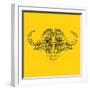 Yellow Buffalo Mesh-NaxArt-Framed Art Print