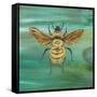 Yellow Bumble Bee-Gigi Begin-Framed Stretched Canvas