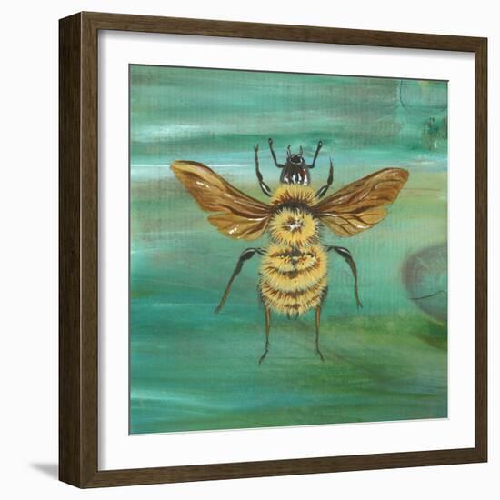 Yellow Bumble Bee-Gigi Begin-Framed Giclee Print