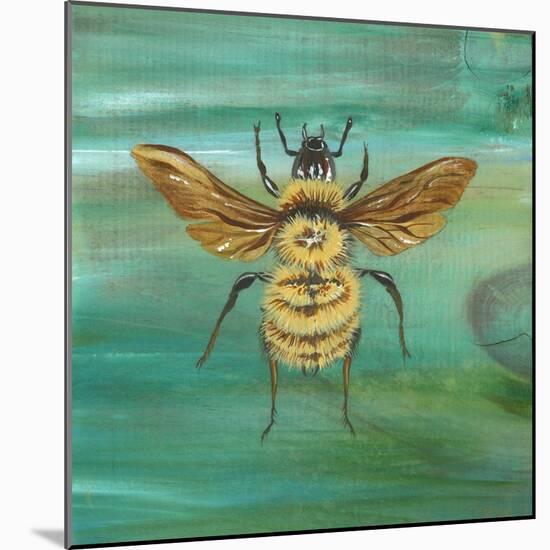 Yellow Bumble Bee-Gigi Begin-Mounted Giclee Print