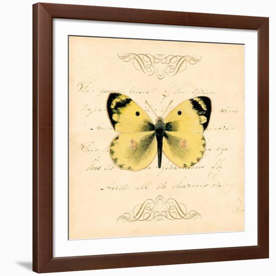 Yellow Butterfly-Artique Studio-Framed Art Print