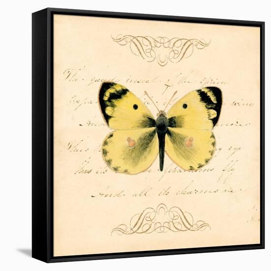 Yellow Butterfly-Artique Studio-Framed Stretched Canvas