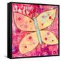 Yellow Butterfly-Jennifer McCully-Framed Stretched Canvas