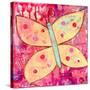 Yellow Butterfly-Jennifer McCully-Stretched Canvas