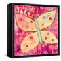 Yellow Butterfly-Jennifer McCully-Framed Stretched Canvas