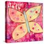 Yellow Butterfly-Jennifer McCully-Stretched Canvas