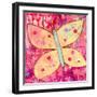 Yellow Butterfly-Jennifer McCully-Framed Giclee Print