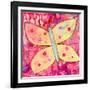 Yellow Butterfly-Jennifer McCully-Framed Giclee Print