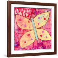 Yellow Butterfly-Jennifer McCully-Framed Giclee Print