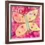 Yellow Butterfly-Jennifer McCully-Framed Giclee Print