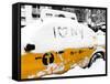 Yellow Cab in the Snow-Philippe Hugonnard-Framed Stretched Canvas