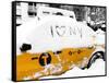 Yellow Cab in the Snow-Philippe Hugonnard-Framed Stretched Canvas