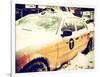 Yellow Cab in the Snow-Philippe Hugonnard-Framed Photographic Print