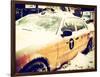 Yellow Cab in the Snow-Philippe Hugonnard-Framed Photographic Print