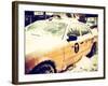 Yellow Cab in the Snow-Philippe Hugonnard-Framed Photographic Print