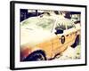 Yellow Cab in the Snow-Philippe Hugonnard-Framed Photographic Print