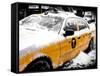 Yellow Cab in the Snow-Philippe Hugonnard-Framed Stretched Canvas