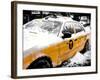 Yellow Cab in the Snow-Philippe Hugonnard-Framed Photographic Print