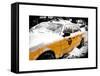 Yellow Cab in the Snow-Philippe Hugonnard-Framed Stretched Canvas