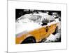 Yellow Cab in the Snow-Philippe Hugonnard-Mounted Art Print