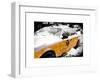 Yellow Cab in the Snow-Philippe Hugonnard-Framed Art Print