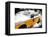 Yellow Cab in the Snow-Philippe Hugonnard-Framed Stretched Canvas