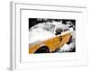 Yellow Cab in the Snow-Philippe Hugonnard-Framed Art Print