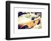 Yellow Cab in the Snow-Philippe Hugonnard-Framed Art Print