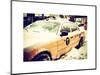 Yellow Cab in the Snow-Philippe Hugonnard-Mounted Art Print