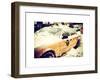 Yellow Cab in the Snow-Philippe Hugonnard-Framed Art Print