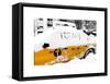 Yellow Cab in the Snow-Philippe Hugonnard-Framed Stretched Canvas