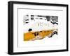 Yellow Cab in the Snow-Philippe Hugonnard-Framed Art Print