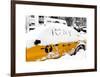 Yellow Cab in the Snow-Philippe Hugonnard-Framed Art Print