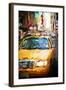 Yellow Cab - In the Style of Oil Painting-Philippe Hugonnard-Framed Giclee Print