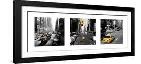 Yellow Cab, New York-Dominique Obadia-Framed Art Print