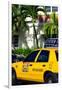 Yellow Cab of Miami Beach - Florida-Philippe Hugonnard-Framed Photographic Print