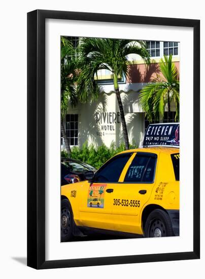 Yellow Cab of Miami Beach - Florida-Philippe Hugonnard-Framed Photographic Print