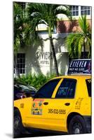 Yellow Cab of Miami Beach - Florida-Philippe Hugonnard-Mounted Photographic Print