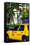 Yellow Cab of Miami Beach - Florida-Philippe Hugonnard-Framed Stretched Canvas