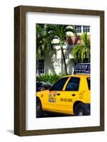 Yellow Cab of Miami Beach - Florida-Philippe Hugonnard-Framed Photographic Print