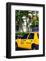 Yellow Cab of Miami Beach - Florida-Philippe Hugonnard-Framed Photographic Print